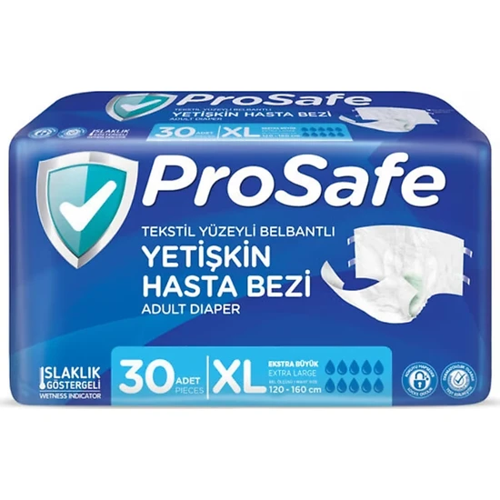 PROSAFE%20(XL)%20Bel%20Bantlı%20Hasta%20Bezi%20120%20Adet