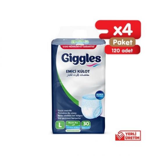 Giggles Külotlu Hasta Bezi Large Emici Külot