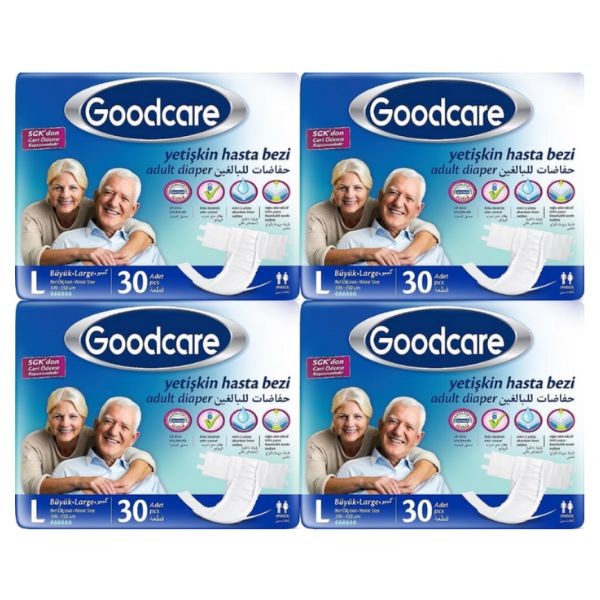 GOODCARE%20(L)%20Bel%20Bantlı%20Hasta%20Bezi%20120%20Adet