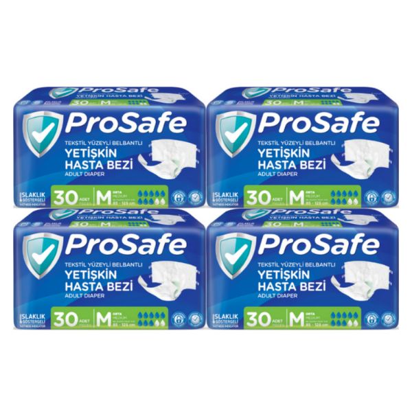 PROSAFE%20(M)%20Bel%20Bantlı%20Hasta%20Bezi%20120%20Adet